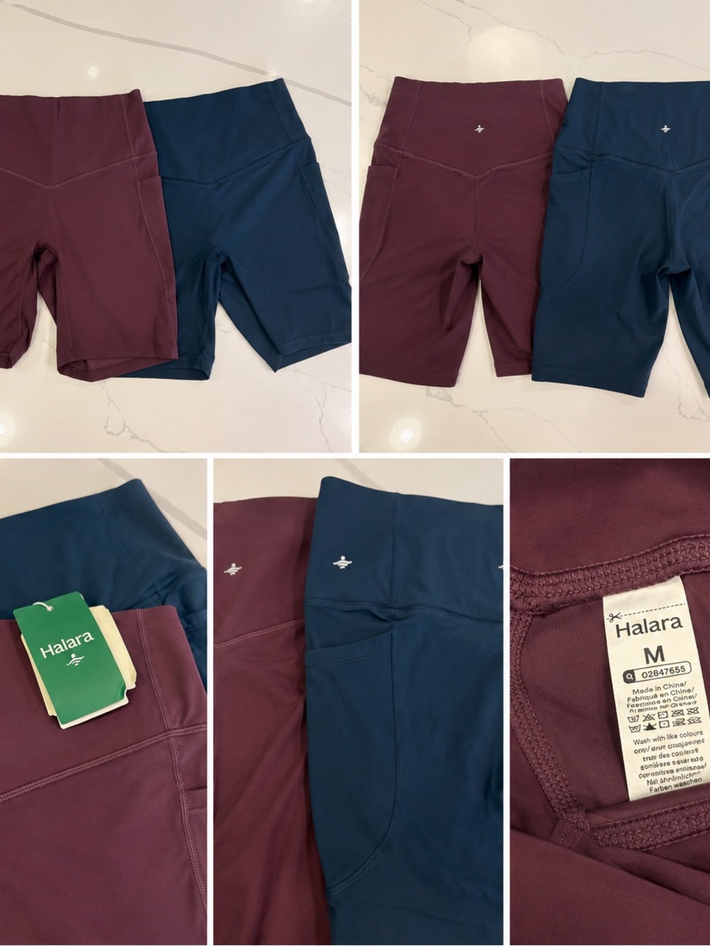 Halara High-Waisted Biker Shorts w/ Pockets | Size M